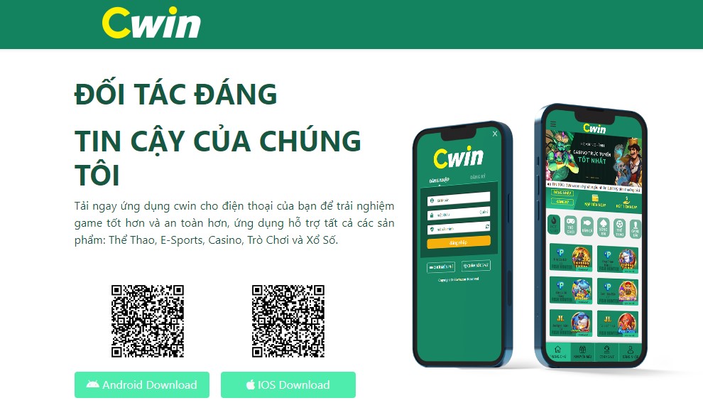 Tải App cwin - Cá Cược Thể Thao Trực Tuyến Hàng Đầu Châu Á